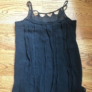 BCBGMaxAzria Black Silk Top XS